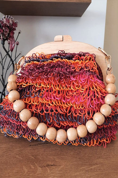 GİZMOSSE kadın karma renkli burslu tasarım el çantası