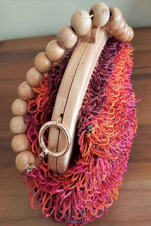 GİZMOSSE kadın karma renkli burslu tasarım el çantası - Görsel 2