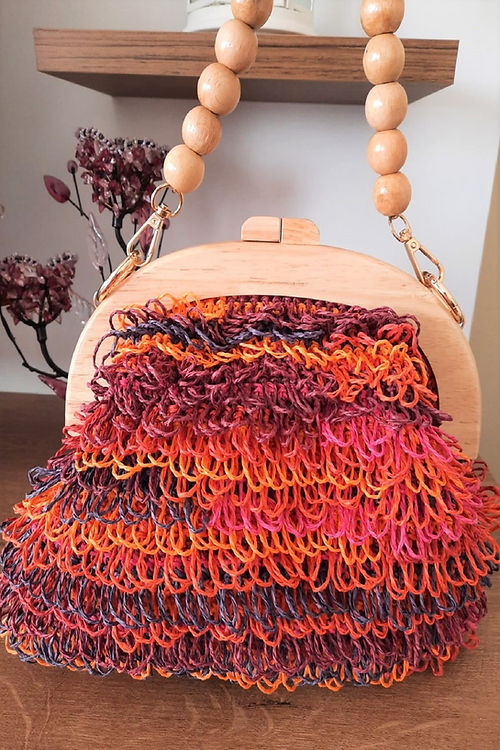 GİZMOSSE kadın karma renkli burslu tasarım el çantası - Görsel 5