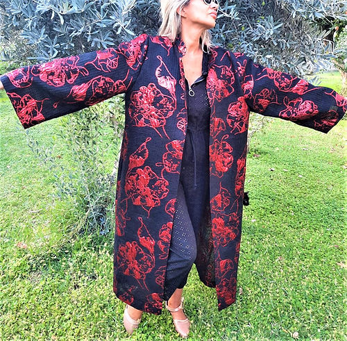 GİZMOSSE ÖZEL TASARIM BROKAR KİMONO - Görsel 3