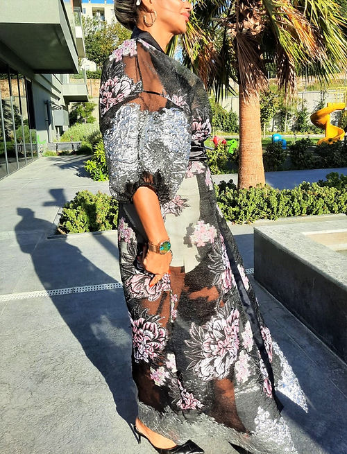 GİZMOSSE ÖZEL TASARIM BROKAR KİMONO KAFTAN - Görsel 2