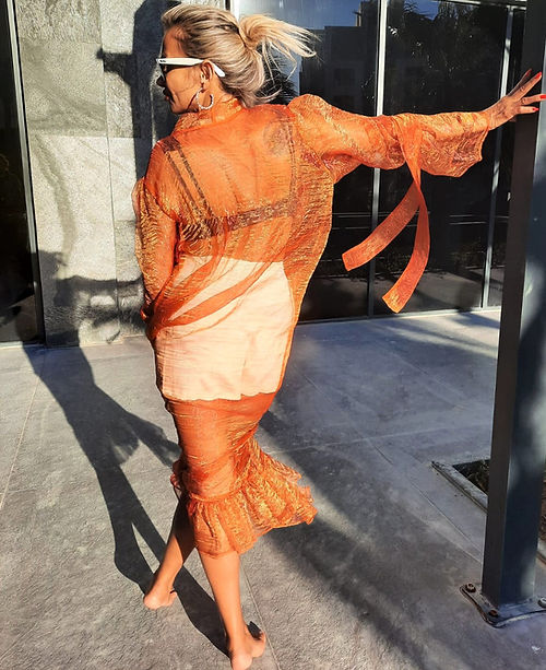 GİZMOSSE ÖZEL TASARIM ORGANİZE TÜL KİMONO - Görsel 3