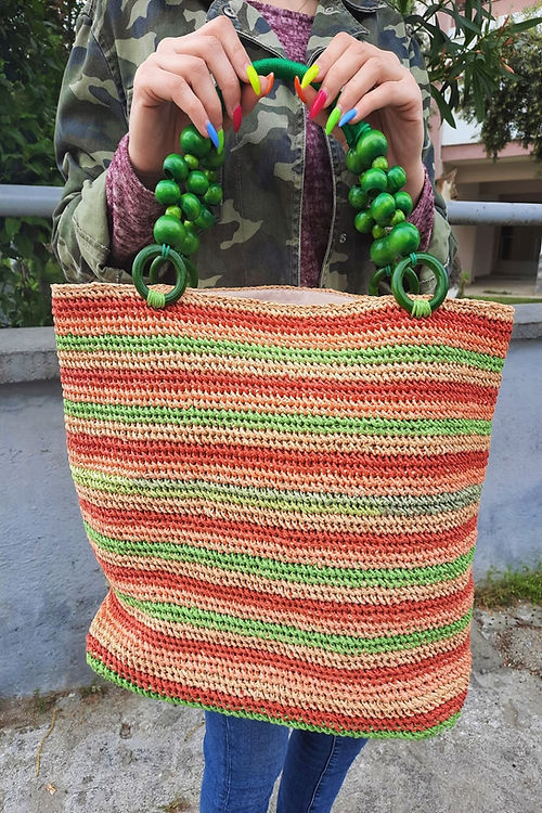 GİZMOSSE tasarım kağıt ip el ve omuz çantası