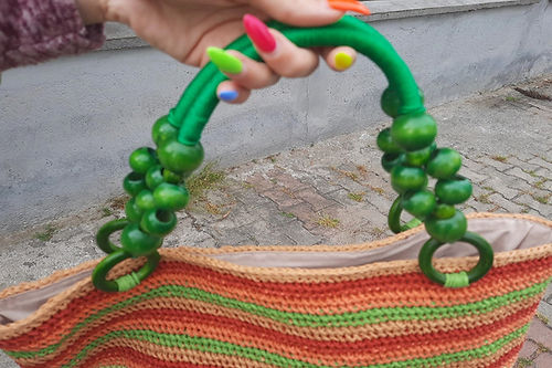 GİZMOSSE tasarım kağıt ip el ve omuz çantası - Görsel 4