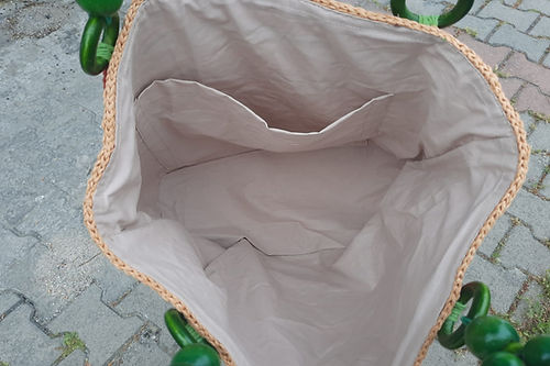 GİZMOSSE tasarım kağıt ip el ve omuz çantası - Görsel 5