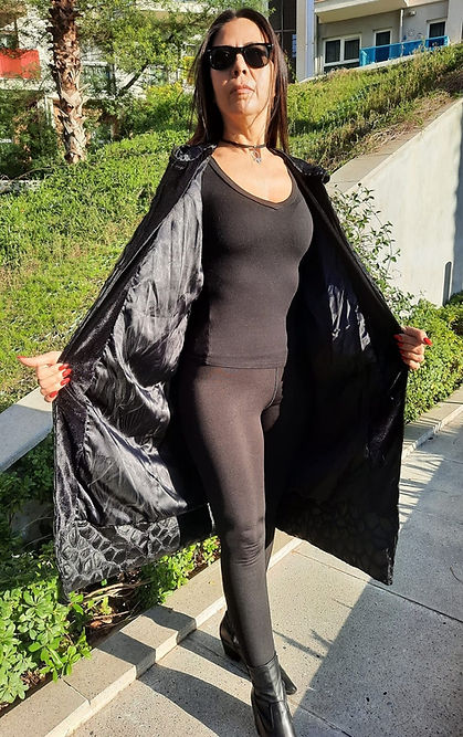 ÖZEL TASARIM ASTARLI DERİ PARÇACIKLI DIŞ GİYİSİ - Görsel 6