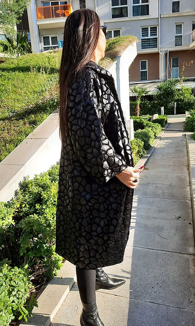 ÖZEL TASARIM ASTARLI DERİ PARÇACIKLI DIŞ GİYİSİ - Görsel 7