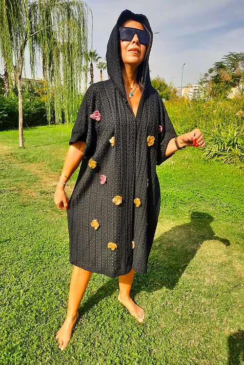 ÖZEL TASARIM ÇİÇEK İŞLEMELİ DIŞ GİYİSİ - Görsel 2