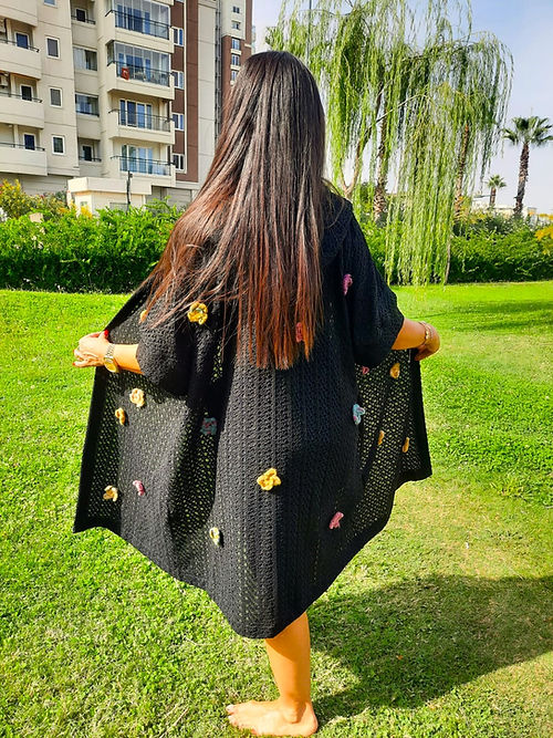 ÖZEL TASARIM ÇİÇEK İŞLEMELİ DIŞ GİYİSİ - Görsel 6