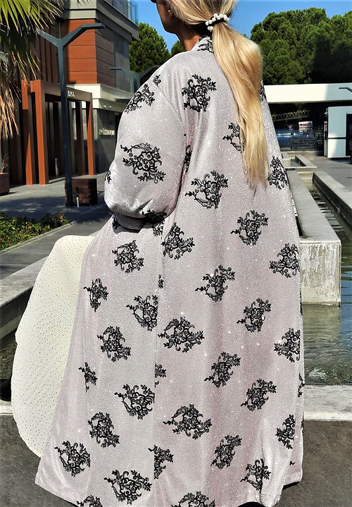 ÖZEL TASARIM KADİFE KABARTMA SİMLİ HELOGRAM DIŞ GİYİSİSİ - Görsel 4