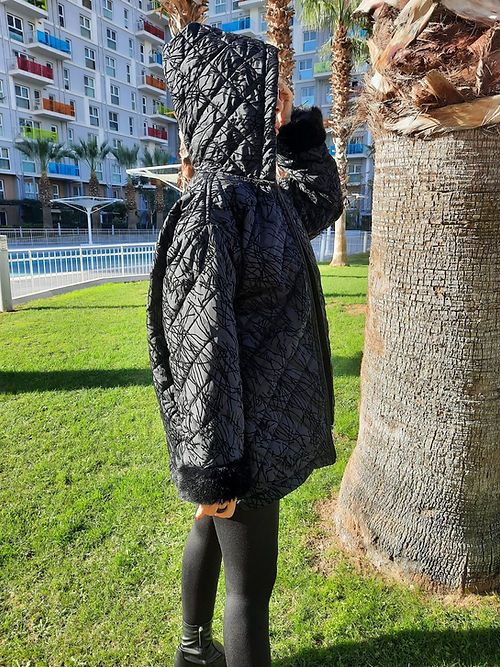 ÖZEL TASARIM KADİFE KABARTMA ŞİŞME MONT - Görsel 5