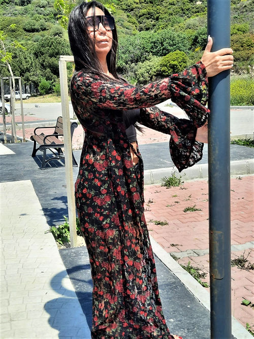 ÖZEL TASARIM LİKRALI DANTEL KİMONO - Görsel 2