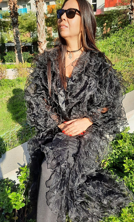 ÖZEL TASARIM ORGANZE KİMONO