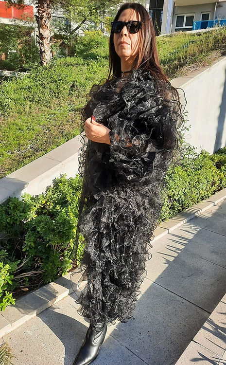 ÖZEL TASARIM ORGANZE KİMONO - Görsel 2