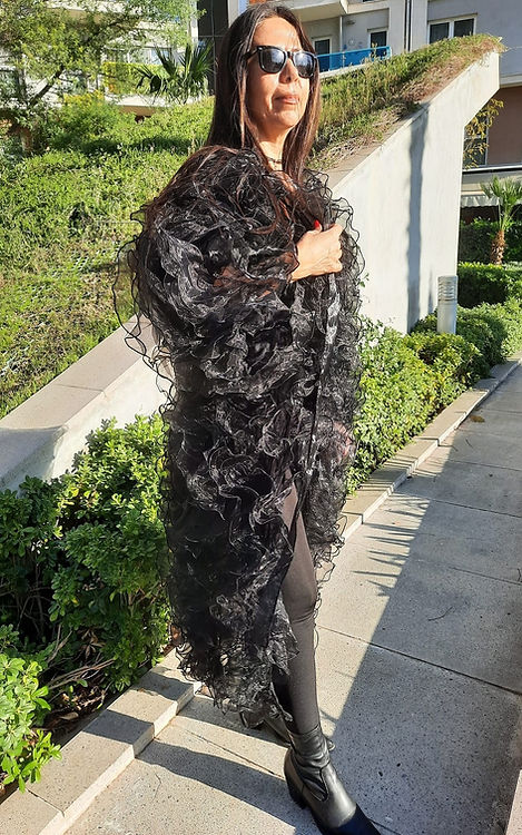 ÖZEL TASARIM ORGANZE KİMONO - Görsel 6