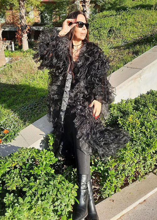 ÖZEL TASARIM ORGANZE KİMONO - Görsel 7