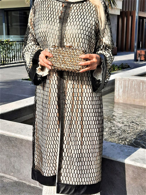 ÖZEL TASARIM ÖRÜMCEK DESEN ELBİSE KİMONO - Görsel 2