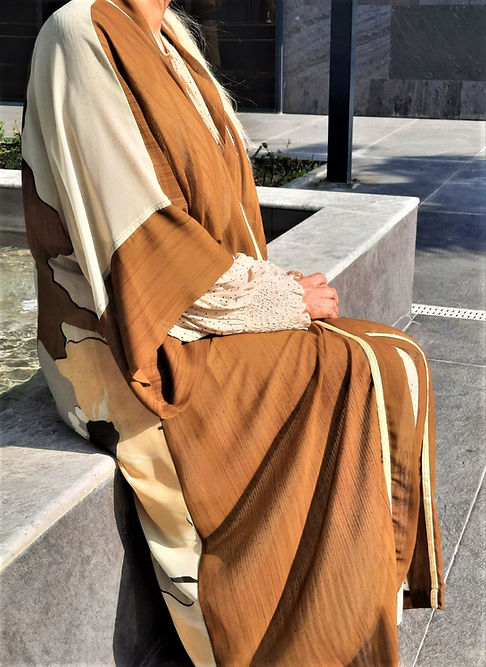 ÖZEL TASARIM ŞİFON KİMONO - Görsel 4