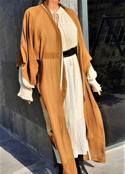 ÖZEL TASARIM ŞİFON KİMONO - Görsel 6