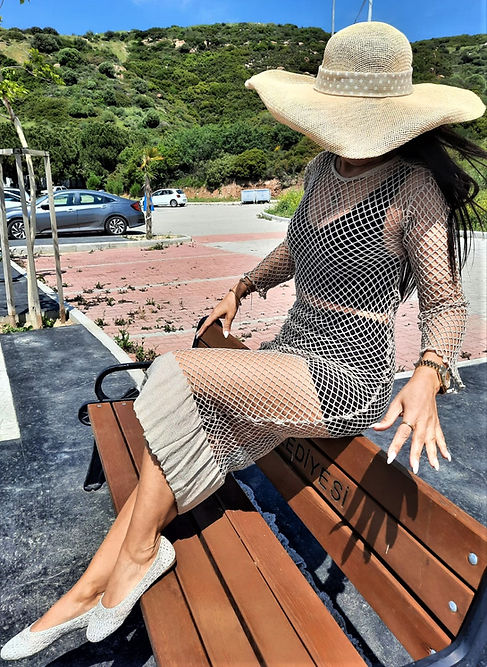 ÖZEL TASARIM SİMLİ FİLE ELBİSE