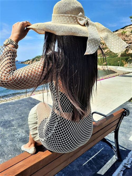 ÖZEL TASARIM SİMLİ FİLE ELBİSE - Görsel 4