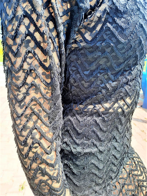 ÖZEL TASARIM SİYAH DANTEL ELBİSE - Görsel 6