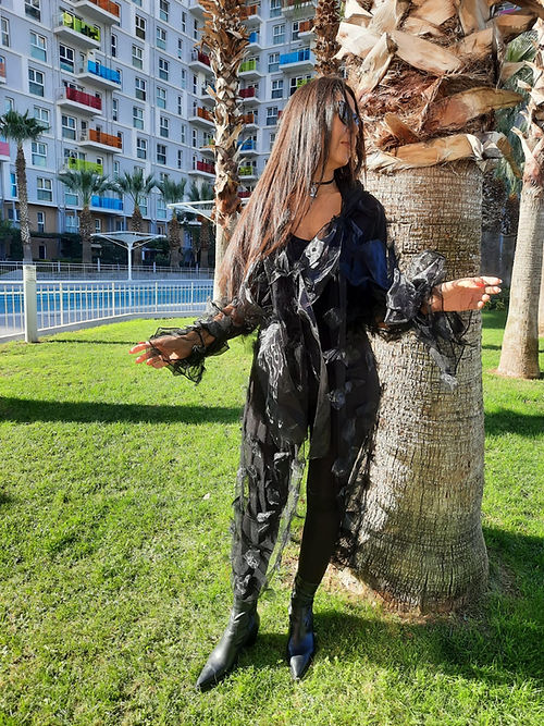 ÖZEL TASARIM TÜL KİMONO - Görsel 2