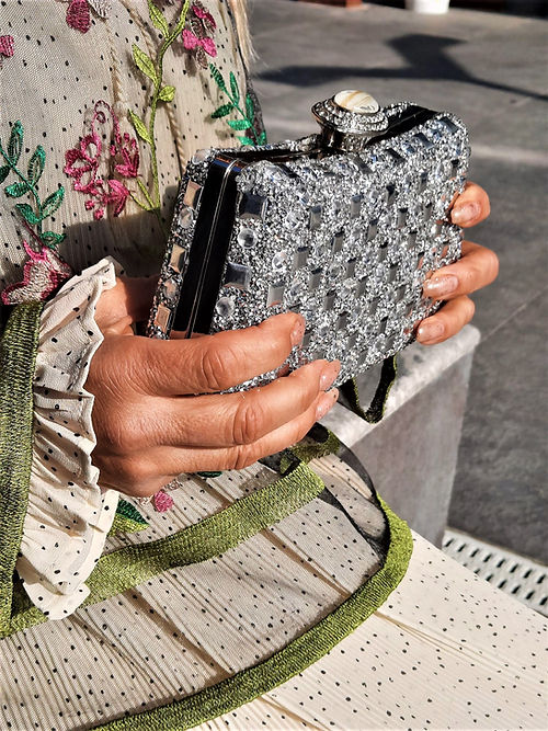 PIRIL PIRIL TAŞLI GECE ABİYE ÇANTA