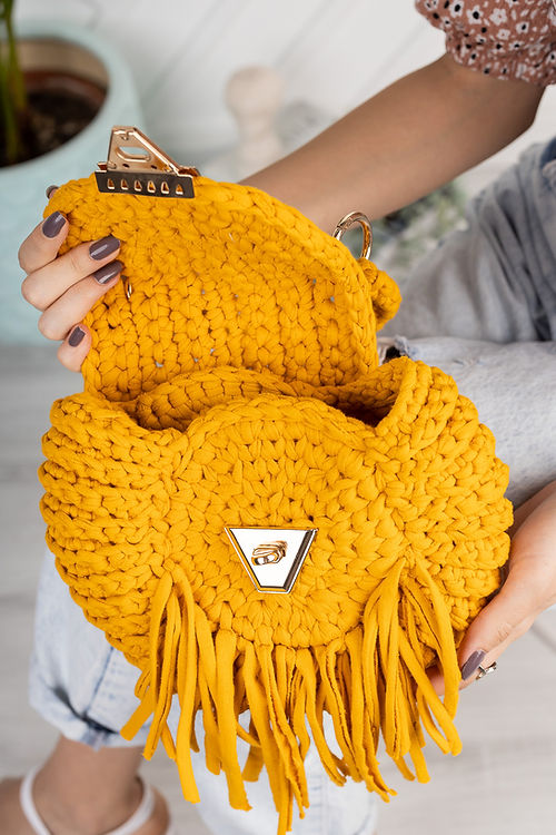 SARI EL ÖRMESİ ÇANTA - Görsel 2