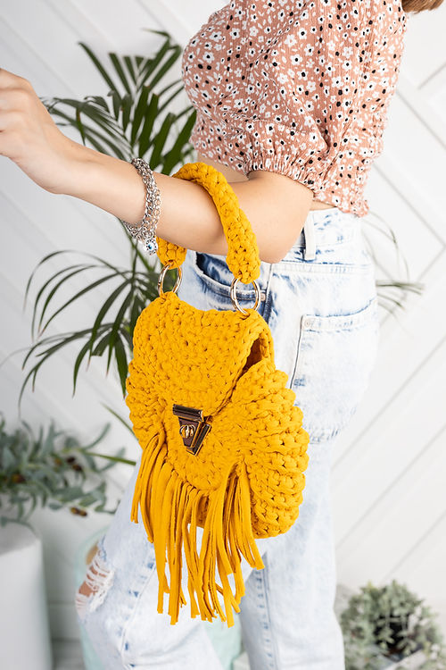 SARI EL ÖRMESİ ÇANTA - Görsel 3